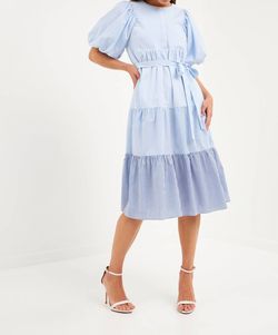 Style 1-306475349-3471 English Factory Blue Size 4 Pockets Polyester Cocktail Dress on Queenly