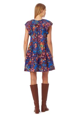 Style 1-3071332980-3011 Marie Oliver Pattern Size 8 Floral Summer Mini Cocktail Dress on Queenly