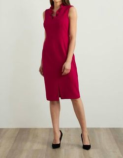 Style 1-3341818232-98 Joseph Ribkoff Pink Size 10 Spandex Cocktail Dress on Queenly