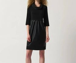 Style 1-3364692167-1498 Joseph Ribkoff Black Size 4 Pockets Fitted Cocktail Dress on Queenly