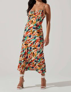 Style 1-3501813640-2901 ASTR Multicolor Size 8 Satin Polyester Cocktail Dress on Queenly