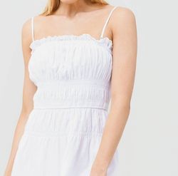 Style 1-3541086103-2901 FRAME White Size 8 Spaghetti Strap Free Shipping Cocktail Dress on Queenly