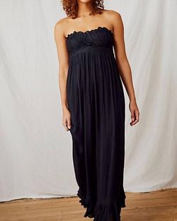Style 1-3549912651-3472 Free People Black Size 4 Free Shipping Corset Strapless Straight Dress on Queenly