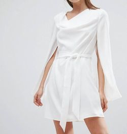 Style 1-3568000098-3236 C/MEO COLLECTIVE White Size 4 Bridal Shower Bachelorette Engagement Cocktail Dress on Queenly