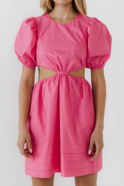 Style 1-3778122080-3011 English Factory Pink Size 8 Summer Mini Cocktail Dress on Queenly