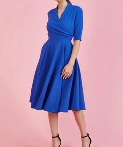 Style 1-3845256580-1901 The Pretty Dress Company Blue Size 6 Jersey Tall Height Cocktail Dress on Queenly