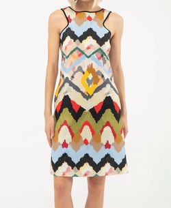 Style 1-3881873277-2791 ISLE by Melis Kozan Multicolor Size 12 Sorority Rush Halter Spandex Cocktail Dress on Queenly