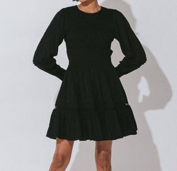 Style 1-393456677-3236 Cleobella Black Size 4 Pockets Tall Height Cocktail Dress on Queenly