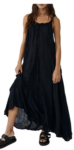 Style 1-4109355146-3014 Free People Black Size 8 Free Shipping Floor Length Straight Dress on Queenly