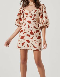 Style 1-4290181569-2696 ASTR Nude Size 12 Sleeves Free Shipping Cocktail Dress on Queenly