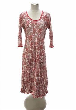 Style 1-464047854-2892 Paisley and Pomegranate Red Size 16 Long Sleeve Floral Wedding Guest Cocktail Dress on Queenly