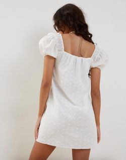 Style 1-923440446-3011 Motel Rocks White Size 8 A-line Summer Square Neck Cocktail Dress on Queenly