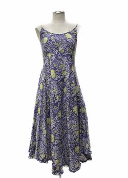 Style 1-961248299-2901 Paisley and Pomegranate Blue Size 8 Navy Cocktail Dress on Queenly