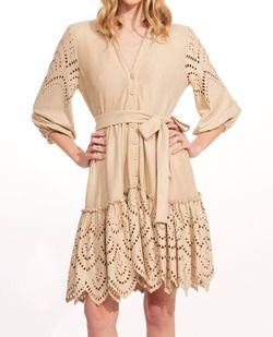 Style 1-982865834-1901 EVA FRANCO Nude Size 6 Free Shipping Tall Height Polyester Spandex Cocktail Dress on Queenly