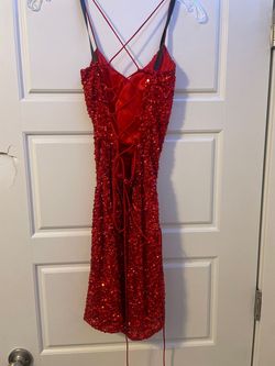 Style 3351 Primavera Red Size 0 Nightclub Tall Height Cocktail Dress on Queenly