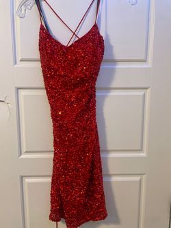Style 3351 Primavera Red Size 0 Nightclub Tall Height Cocktail Dress on Queenly