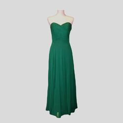 Style 6639 After Six Green Size 6 Bridesmaid Prom Emerald Sweetheart A-line Dress on Queenly