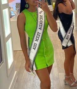 Zara Green Size 4 Nightclub Prom Interview Cocktail Dress on Queenly