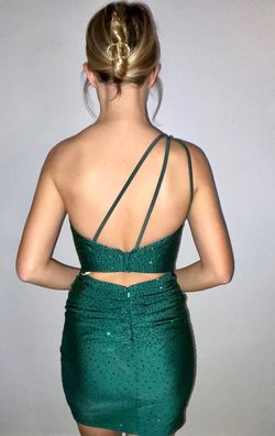 Sherri Hill Green Size 00 Winter Formal Cocktail Dress on Queenly