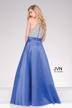 Style 49432 Jovani Blue Size 6 Jewelled 50 Off A-line Dress on Queenly