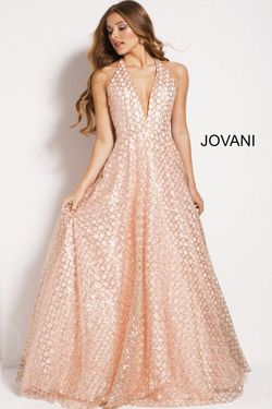 Style 51812 Jovani Pink Size 4 70 Off Rose Gold Ball gown on Queenly