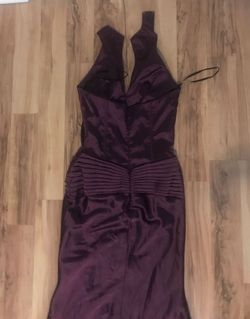 Cindy Purple Size 0 Prom Plunge A-line Dress on Queenly