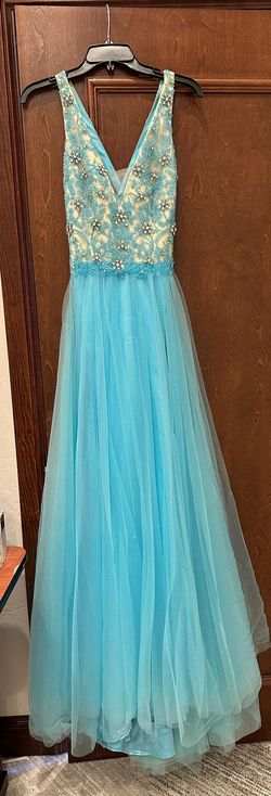 Lucci Lu Blue Size 8 70 Off 50 Off Ball gown on Queenly