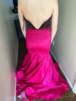Mac Duggal Pink Size 6 Military Floor Length Mermaid Dress on Queenly