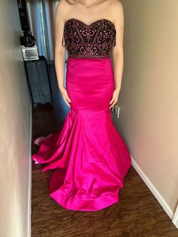 Mac Duggal Pink Size 6 Floor Length Mermaid Dress on Queenly
