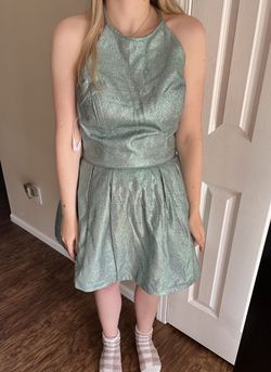 Sherri Hill Green Size 14 Cocktail Dress on Queenly