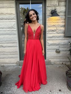 Sherri Hill Red Size 00 A-line Dress on Queenly