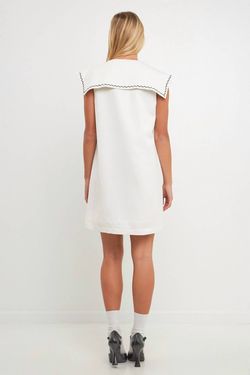 Style 1-1274163577-3010 2.7 AUGUST APPAREL White Size 8 Sorority Cocktail Dress on Queenly