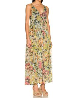 Style 1-1698155475-3014 Free People Multicolor Size 8 Floral V Neck Sorority Straight Dress on Queenly