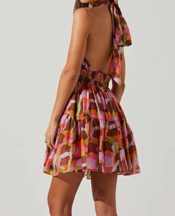 Style 1-1957983873-2793 ASTR Multicolor Size 12 Sorority Rush Free Shipping Plus Size Halter Cocktail Dress on Queenly