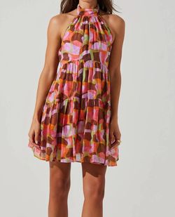 Style 1-1957983873-3014 ASTR Multicolor Size 8 Mini Sorority Rush Free Shipping Halter Cocktail Dress on Queenly