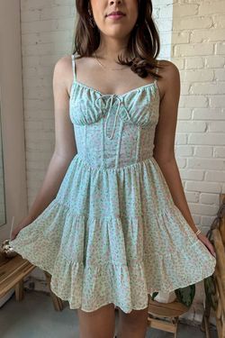 Style 1-2133561518-2696 Sky to Moon Multicolor Size 12 Corset Tall Height Cocktail Dress on Queenly