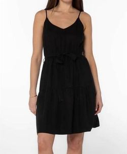 Style 1-2539561078-3855 Velvet Heart Black Size 0 V Neck Belt Mini Cocktail Dress on Queenly