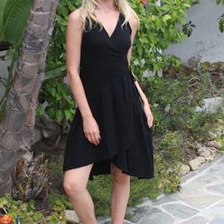 Style 1-3233476695-3236 STARKx Black Size 4 Free Shipping Tall Height Cocktail Dress on Queenly