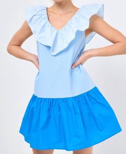 Style 1-3248143108-2585 2.7 AUGUST APPAREL Blue Size 0 Sorority Rush Cocktail Dress on Queenly