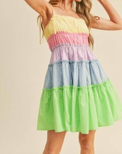 Style 1-3566344323-2901 &merci Multicolor Size 8 Sorority Rush Free Shipping Andmerci Cocktail Dress on Queenly