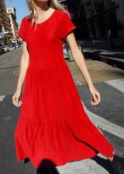 Style 1-3871598394-3011 Nation LTD Red Size 8 Free Shipping Tall Height Cocktail Dress on Queenly