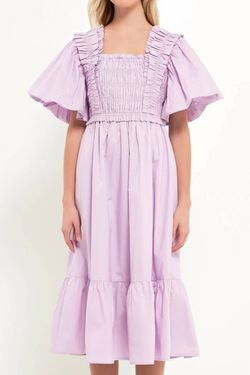 Style 1-568531325-3010 2.7 AUGUST APPAREL Purple Size 8 Lavender Sleeves Free Shipping Cocktail Dress on Queenly