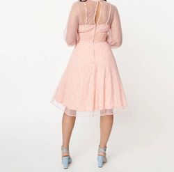 Style 1-671376331-2901 Unique Vintage Pink Size 8 Tall Height Free Shipping Ruffles Cocktail Dress on Queenly