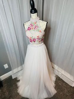 Sherri Hill White Size 4 Floor Length Prom A-line Dress on Queenly
