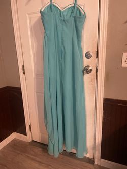 Impression Blue Size 14 50 Off Teal A-line Dress on Queenly