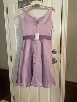 Impression Purple Size 10 50 Off Plunge Lavender A-line Dress on Queenly