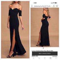 Style 1036182 Lulus Black Size 0 Floor Length Sorority A-line Dress on Queenly