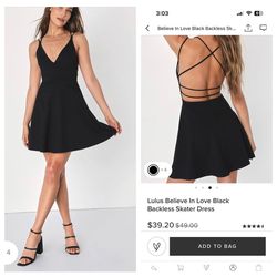 Style 516142 Lulus Black Size 0 Plunge Sorority Cocktail Dress on Queenly