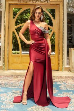 Style PS22222 Portia and Scarlett Red Size 2 Black Tie Side slit Dress on Queenly