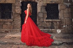 Sherri Hill Red Size 4 Prom Quinceanera Ball gown on Queenly
